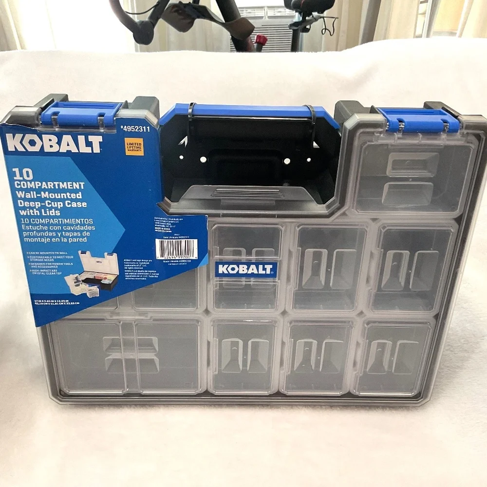 Kobalt 10-Compartment Large Plastic Small Parts Organizer